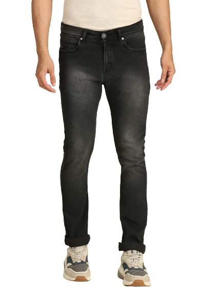 Image of HIGH Star Men Black Slim-Fit Stretchable Jeans