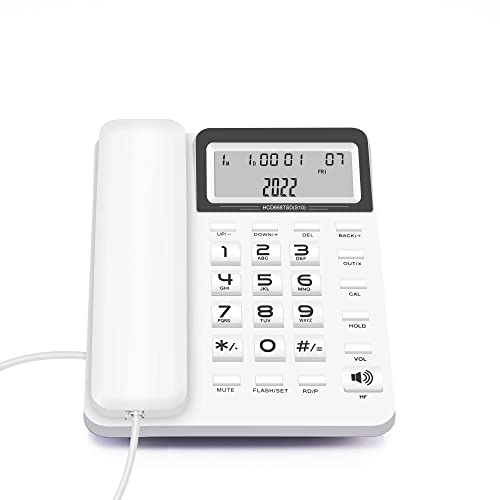 Corded Landline Phones For Home/Hotel/Office/Elderly, With Tilt Display& Hands-Free, And Adjustable Volume #TOP28
