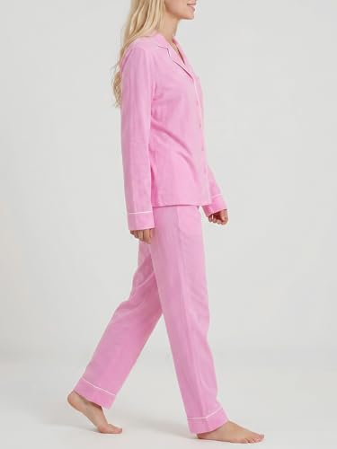 Image of Women's Petite Cotton Pajama Set Petite Length Pjs