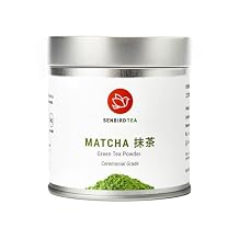 Senbird Premium Ceremonial Matcha - Japanese Powdered Green Tea - From Kyoto, Japan - Tea Powder in Airtight Tin 1.06oz/30g