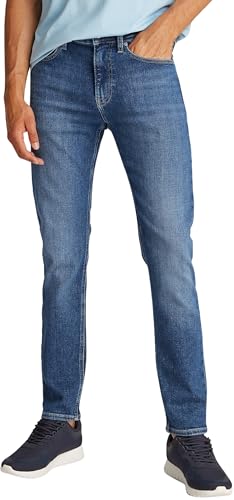 Calvin Klein Vaqueros Hombre Skinny elásticos, Azul (Denim Medium), 30W/31L
