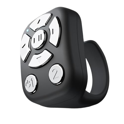 Control remoto de anillo de desplazamiento | Obturador remoto de cámara, desplazador inalámbrico, recargable tipo C, multifunción para leer o ver videos