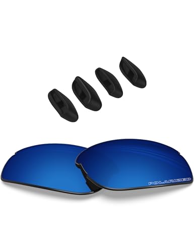 Image of BLAZERBUCK Replacement Lenses & Nose Pads Piece for Oakley RPM Squared OO9257 /RPM Edge OO9250 Sunglass