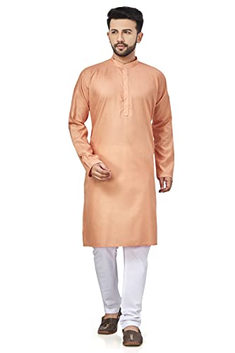 Image of BE ACTIVE Linen Blend Solid Pattern Trendy Comfortable Stylish Full Sleeve Kurta Men's Ethnic Wear