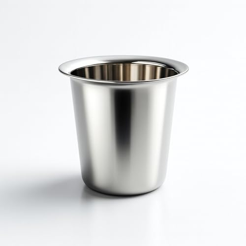 Image of South Indian Coffee Dabara Set Stainless Steel | Pack of 4 | 100 ml Tumbler and 200 ml Bowl | Traditional Kumbakonam Filter Coffee Drinkware Set with Mirror Polish Finish