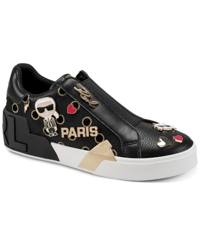 Image of Karl Lagerfeld Women's Mavise Slip on Sneaker with Pins