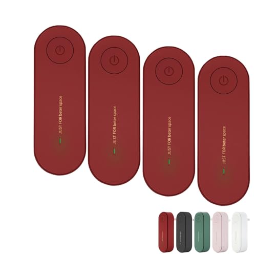 4 }KCA C@ Lp vOC ACIC@ QEgCEN[[bgEybg[ É360°Jo[݌v,4pcs,Red