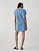 GAP Womens Relaxed Pocket T-Shirt Dress Soft Cornflower 452 XL