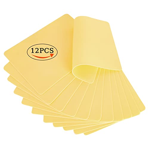 12Pcs Blank Tattoo Skin Practice - 6"X8" Double Sides Tattoo Practice Skin Kit Silicone Pads Tattooing Microblading Practice Skin For Beginners(0.12Cm Thick) #TOP16