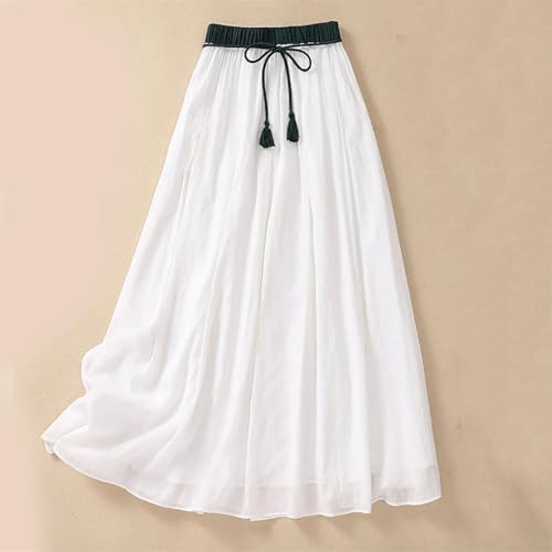 Women’S Swing Beach Skirt with High Waist A-Line Flowy Design for Casual Holiday Outfits4