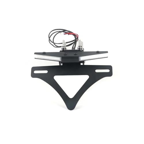 Support plaque d'immatriculation moto avec kit d'élimination de garde-boue arrière