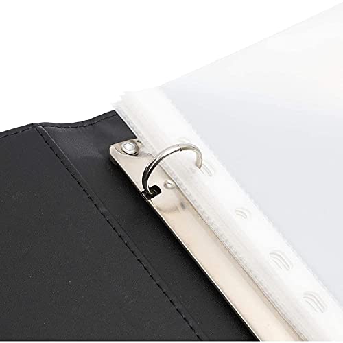 Marble And Gold Foil 3 Ring Binder Portfolio With Clipboard (10.5 X 12.5 Inches) #TOP3