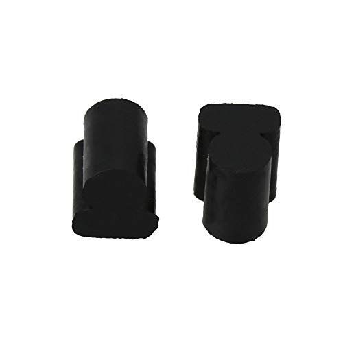BQLZR Großes Gummi-Pad für Euphonik/Tuba/Horn, Silikon-Pad, Drehventil, Gummi, geräuscharm, schwarz, 10 Stück