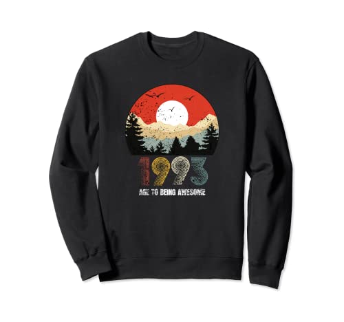 Retro vintage best of 1993 t awesome since birthday gifts Sudadera
