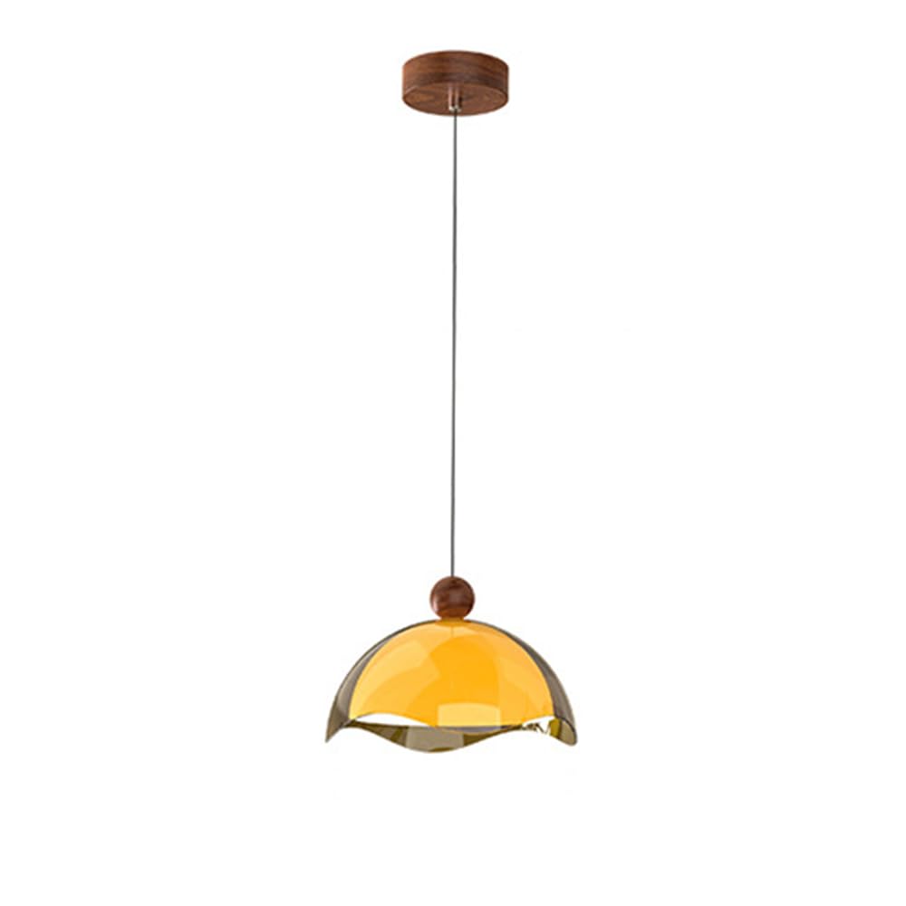 RSZCSMO American Retro LED Bedroom Bedside Chandelier Medieval 8.66-inch Dining Table Study Acrylic Chandelier is Suitable for Bar Cafe Hotel,Lighting Fixture