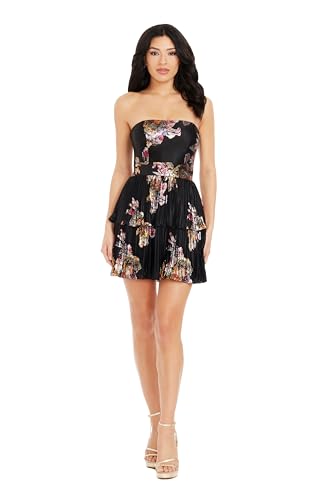 Dress the Population Women's Libby Fit and Flare Mini Dress