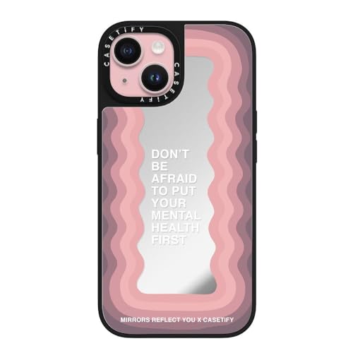CASETiFY MagSafe Ή~[ iPhone 15 P[X [ː / 1.5m̗NA / MagSafe ɑΉ] - Don't Be Afraid - Vo[ (ubNop[)