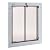 Plexidor Performance Door Mount Pet Doors - with Lock and Key - Energy Efficient Two Panel - White