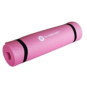 GYMENIST Thick Exercise Yoga Floor Mat Nbr 24 X 71 Inches, Great for Camping Cardio Workout Pilates Gymnastics
