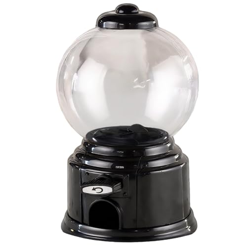 Vestamore Little Ones - Mini máquina de chicles con dispensador de bolas de chicle, color negro, perilla giratoria, divertido recuerdo de fiesta, cumpleaños y celebraciones, ideal para Vestamore Little Ones - Mini máquina de chicles con dispensador de bolas de chicle, color negro, perilla giratoria, divertido recuerdo de fiesta, cumpleaños y celebraciones, ideal para