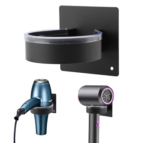 Meluvora Hair Dryer Holder Wall Mounted, Self Adhesive Hair Tool