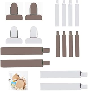 16 Packs Chip Bag Clips Assorted Size Food Clips for Sealed Storage Plastic Sealing Clips Kitchen Essentials