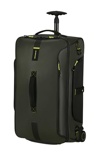 Samsonite Paradiver Light, Hand Luggage, Jungle Green, Duffle M with 2 wheels (67 cm - 74.5 L), Duffle M with 2 wheels
