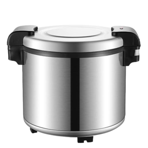FYDN 業務用保温ジャー 保温器 酵素玄米 炊飯器 ノンスティックライナー 23L 大容量 ステンレス製 長持ちする断熱材 お手入れ簡単 押すとカバーが開きます 業務用 家庭用 キッチンや学生食堂に最適 (ステンレス鋼)