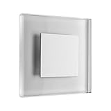 led treppenbeleuchtung solar Größe 75x75x8 mm, Gewicht 160 g, Montage: Einstecken in eine Dose mit 60 mm (im Lieferumfang enthalten)