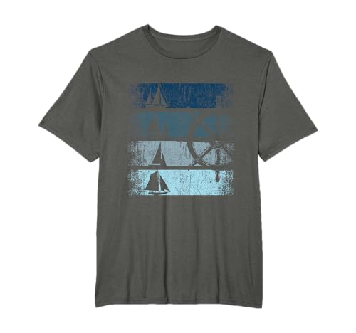Retro Vintage Segel Segelboot Segelschiff Segler Geschenke T-Shirt