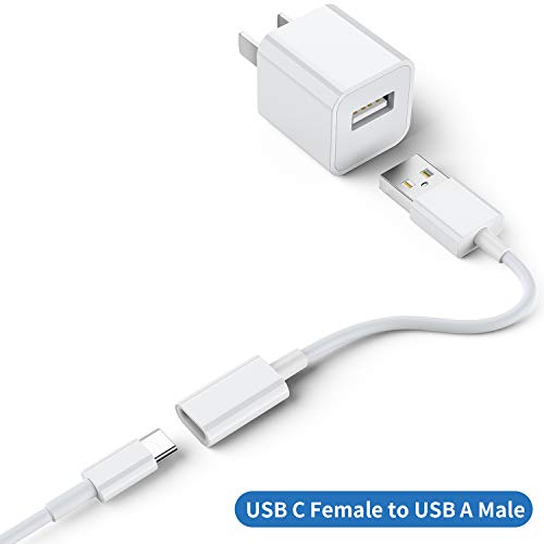 Usb C Female To Usb Male Adapter (3-Pack),Type C To Usb A Charger Cable Adapter,Compatible With Iphone 14 Pro 13 12 11 Plus Max,Ipad,Samsung Galaxy Note 10 S23 S22 S21 Plus,Google Pixel(White) #TOP2