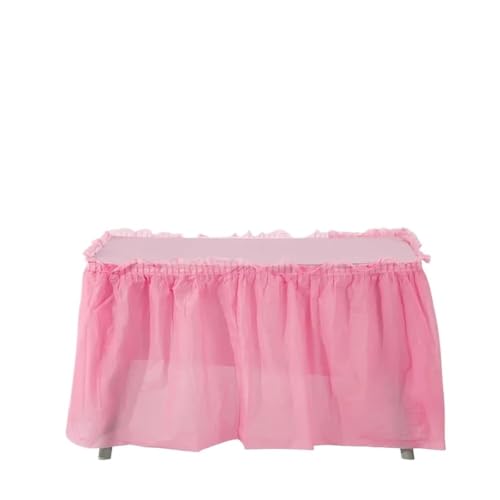 Jupe de table à volants imperméable et résistante à l'huile