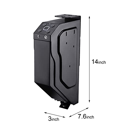 3 Em 1 Cofres De Armas De Senha De Impressão Digital E Chave Reserva,Cofre Com ImpressãO Digital,Cof
