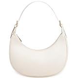 SYXLCYGJ Fashion Small Crescent Underarm Shoulder Bag for Women Trendy Purse Hobo Handbags Clutch Crossbody Bag（Beige）