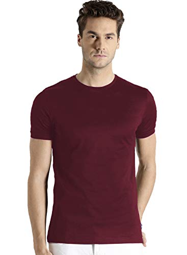 Image of ADRO Men's Cotton Solid Regular Fit T-Shirt