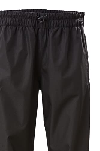 killtec Damen Regenhose mit durchgehendem Reissverschluss, packbar - KOS 18 WMN PNTS, schwarz, 40, 38279-000
