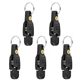 QUXVUIS Planer Board Snapper Line Release Weight Clip Heavy Tension Snap Release Clips Offer Uncross Hold During Fishing Sessions Heavy Tension Snap Clips for Weight, Schwarz, 4.8 cm