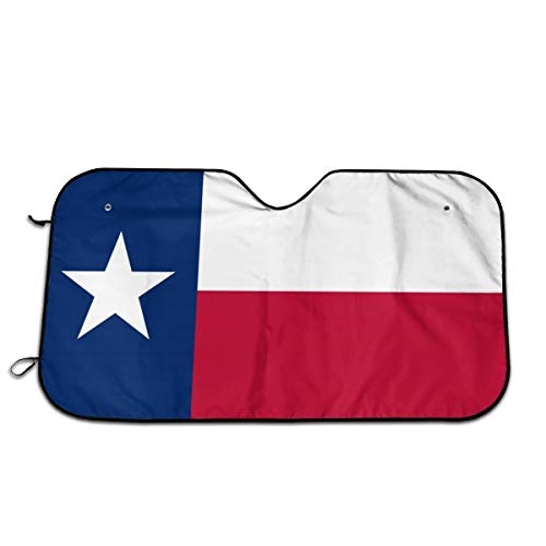 MSGUIDE Texas Flag Front Windshield Shade- Sunshade for Car Truck SUV-Blocks UV Rays Sun Visor Protector-Keeps Your Vehicle Cool-58 x 28 Inch