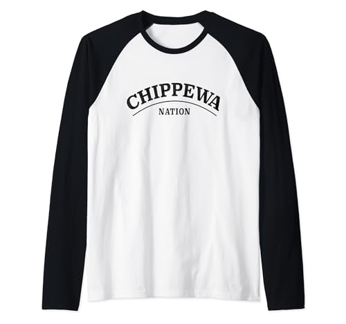 Nación Chippewa | Chippewa Tribu Standard Camiseta Manga Raglan