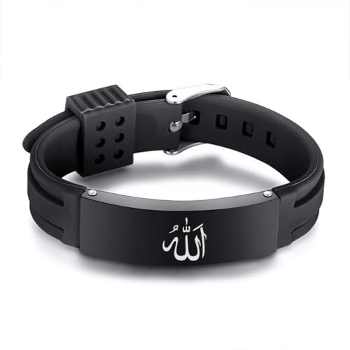 Pulsera Allah de silicona ajustable para hombre miniatura 2