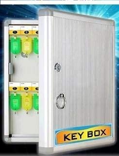 DHVAJ Aluminum Key Lock 32 Position Portable Key Cabinet Lock Box | 27.5 X 5.5 X 32.5 cm | Silver-image-12