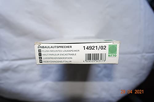 Schneider Electric Ritto Einbau-Lautsprecher für Türstationen und Briefkastensysteme, einstellbare Lautstärke, 12 Klingeltasten, schwarz, Artikelnummer 1492102
