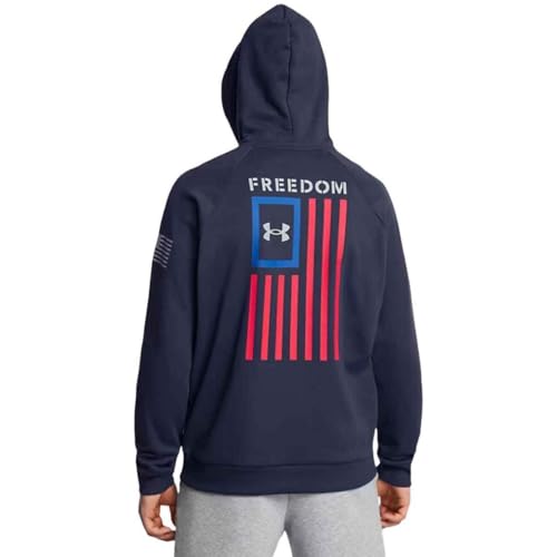 Under Armour Men's Freedom Flag Hoodie, (410) Midnight Navy / / Steel, X-Large3
