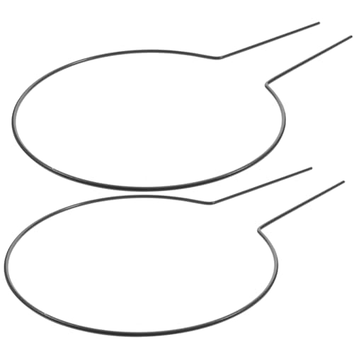 CLISPEED 2pcs Iron Plant Support Climbing Plants Holder Suitable for Indoor Outdoor Garden Round Frame Trellis for Vines and Flower Pots Random Color