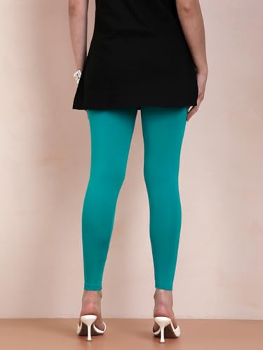 Image of TWIN BIRDS Women Viscose Ankle Leggings | Stretchable Kurti Wear Bottom