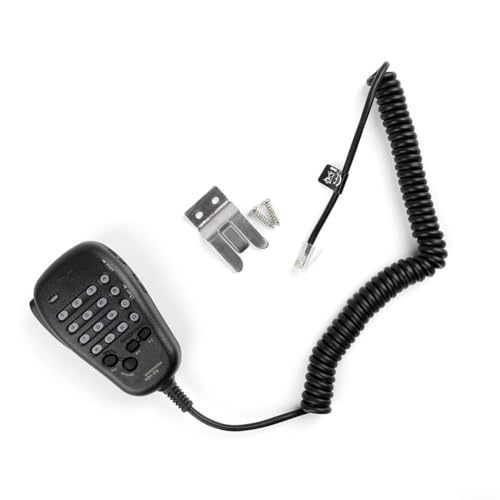 Microfono MH-36B6J per radio Yaesu FT-2600M FT-3000M FT-8000R FT-8800R, per modelli mobili standard Vertex, con tastiera retroilluminata, ingresso di frequenza e 4 tasti morbidi