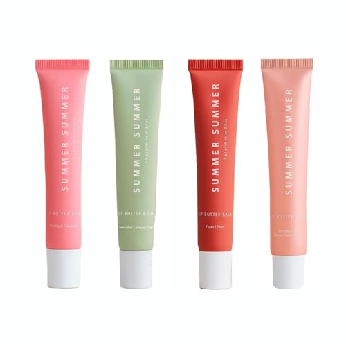 4 PACK SUMMER Lip Balm Daily On Fridays&Holiday Lip Butter Balm D...