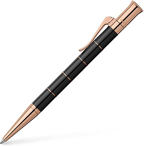 Graf Von Faber-Castell - Bolígrafo Anello Rose Gold Negro En Oferta Graf Von Faber-Castell 145694 Bolígrafo Anello, Rosegold