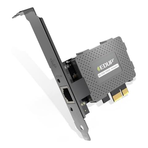 EDUP Gigabit Ethernet PCI Express PCI-E Network Card 10/100/1000Mbps RJ45 LAN Adapter Converter for Desktop PC Cover