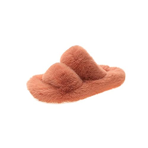 Pantoufles en coton à un mot au design élégant et moelleux pour homme et femme